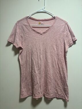 CARHARTT Women's Relaxed Fit Tencel Blend V-Neck T-Shirt- Size medium